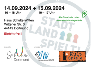 Stadt Land Spielt 2024 bei der SpieleUnion Dortmund @ Haus Schulte Witten